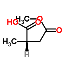 (2S)-4-Methoxy-2-methyl-4-oxobutanoic acid结构式