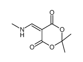 2,2-dimethyl-5-(methylaminomethylidene)-1,3-dioxane-4,6-dione结构式