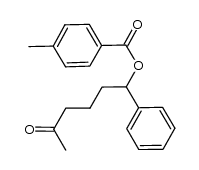 5-oxo-1-phenylhexyl 4-methylbenzoate结构式