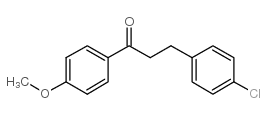 3-(4-CHLOROPHENYL)-4'-METHOXYPROPIOPHENONE结构式