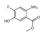 2-Amino-4-fluoro-5-hydroxy-benzoic acid Methyl ester结构式