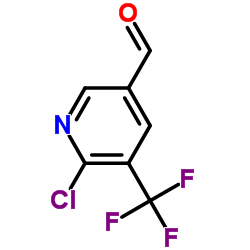 6-氯-5-(三氟甲基)烟醛结构式