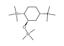 r-5-tert-Butyl-t-1-(trimethylsilyloxy)-c-2-(trimethylsilyl)cyclohexane结构式