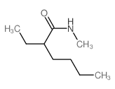 Hexanamide,2-ethyl-N-methyl-结构式