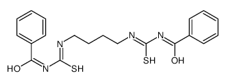 N-[4-(benzoylcarbamothioylamino)butylcarbamothioyl]benzamide结构式