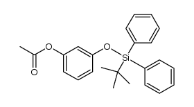 3-(tert-butyldiphenylsilyloxy)phenyl acetate结构式