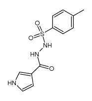 3-[(2-tosylhydrazino)carbonyl]pyrrole结构式