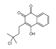3-(3-chloro-3-methylbutyl)-4-hydroxynaphthalene-1,2-dione结构式