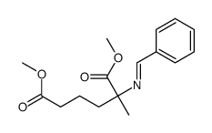 dimethyl 2-(benzylideneamino)-2-methylhexanedioate结构式