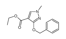 ethyl 1-methyl-3-phenylmethoxypyrazole-4-carboxylate结构式
