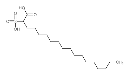 Octadecanoic acid,2-sulfo-结构式