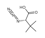 (S)-α-azido-3,3-dimethyl butanoic acid结构式