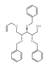 5-O-烯丙基-2,3,4-三-O-苄基-D-核糖醇结构式