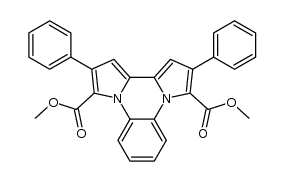 dimethyl 2,11-diphenyldipyrrolo[1,2-a:2',1'-c]quinoxaline-3,10-dicarboxylate结构式