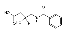 acide (S)-benzamido-4 hydroxy-3 butanoique结构式