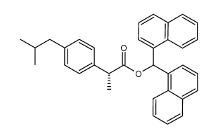 (R)-ibuprofen di(1-naphthyl)methyl ester结构式