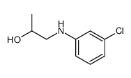 1-(3-chloroanilino)propan-2-ol结构式
