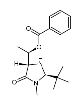 (2R,5S,1'R)-5-(1'-benzoyloxyethyl)-2-(tert-butyl)-3-methylimidazolidin-4-one结构式