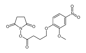 (2,5-dioxopyrrolidin-1-yl) 4-(2-methoxy-4-nitrophenoxy)butanoate结构式