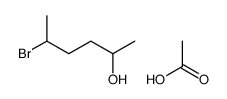 acetic acid,5-bromohexan-2-ol结构式