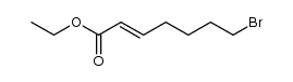 (E)-ethyl-7-bromohept-2-enoate结构式