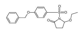 5-ethoxy-1-(4-phenylmethoxyphenyl)sulfonylpyrrolidin-2-one结构式
