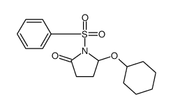 1-(benzenesulfonyl)-5-cyclohexyloxypyrrolidin-2-one结构式