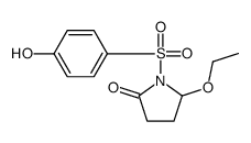 5-ethoxy-1-(4-hydroxyphenyl)sulfonylpyrrolidin-2-one结构式