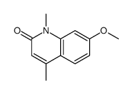 7-methoxy-1,4-dimethylquinolin-2-one结构式
