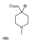 4-bromo-1-methylpiperidine-4-carbaldehyde,hydrobromide结构式