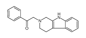 1-phenyl-2-(1,3,4,9-tetrahydropyrido[3,4-b]indol-2-yl)ethanone结构式