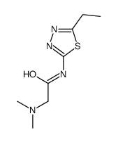 2-(dimethylamino)-N-(5-ethyl-1,3,4-thiadiazol-2-yl)acetamide结构式