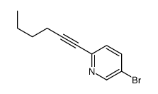 5-bromo-2-(hex-1-yn-1-yl)pyridine结构式