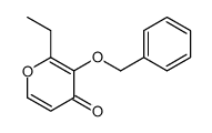 2-ethyl-3-phenylmethoxypyran-4-one结构式