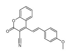 4-[2-(4-methoxyphenyl)ethenyl]-2-oxochromene-3-carbonitrile结构式