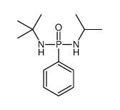 2-methyl-N-[phenyl-(propan-2-ylamino)phosphoryl]propan-2-amine结构式