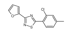 5-(2-chloro-4-methylphenyl)-3-(furan-2-yl)-1,2,4-thiadiazole结构式