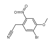 (5-bromo-4-methoxy-2-nitrophenyl)acetonitrile结构式