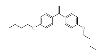 1,1-bis-(4-butoxy-phenyl)-ethene结构式