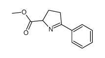 methyl 5-phenyl-3,4-dihydro-2H-pyrrole-2-carboxylate结构式