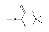 tert-butyl 2-bromo-2-trimethylsilylacetate结构式