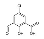 5-chloro-3-formyl-2-hydroxybenzoic acid结构式