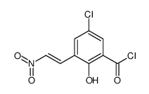 5-chloro-2-hydroxy-3-[(E)-2-nitroethenyl]benzoyl chloride结构式