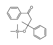 1,3-diphenyl-3-trimethylsilyloxybutan-1-one结构式