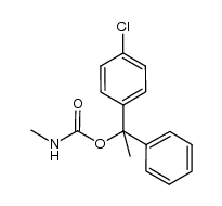 methyl carbamic acid 1-(4-chlorophenyl)-1-phenylethyl ester结构式