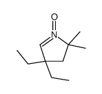 3,3-diethyl-5,5-dimethylpyrroline 1-oxide结构式