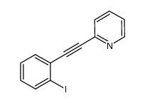 1-iodo-2-((2-pyridinyl)ethynyl)benzene结构式