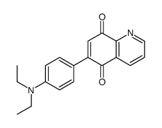 6-[4-(diethylamino)phenyl]quinoline-5,8-dione结构式