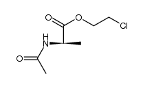 N-acetyl-D-alanine chloroethyl ester结构式
