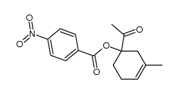 1-Acetyl-3-methyl-3-cyclohexen-1-yl p-nitrobenzoate结构式